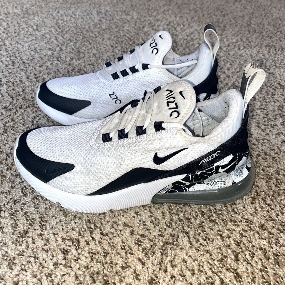 Nike air max 270 floral white black